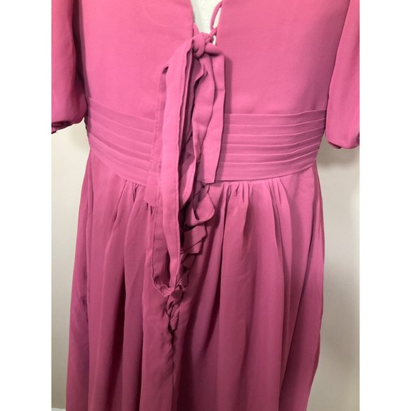 Pomuyoo Liliana Trendy Floor Length Chiffon Bridesmaid Dress    Size: 16W - Picture 14 of 15